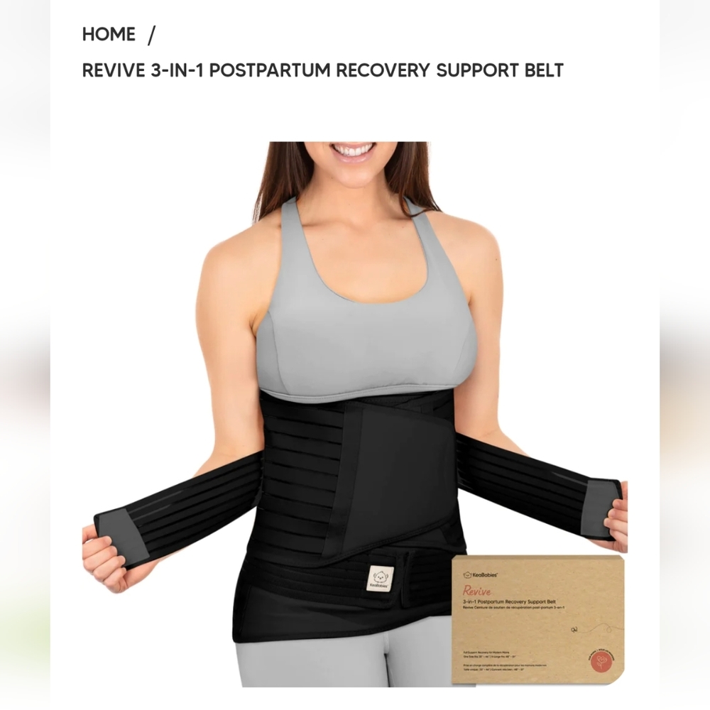 Kea babies recovery belt xl New In Box Black